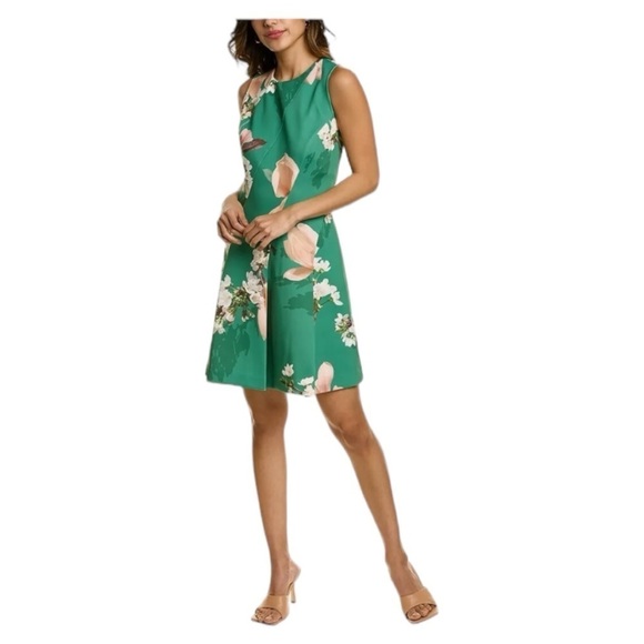 NWT Ted Baker London Luxie Floral Neoprene Skater Dress - Picture 1 of 8